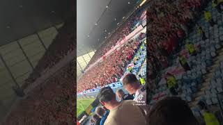 Middlesbrough fans were in good voice for the pre season friendly away at Rangers yesterday