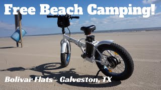 Bolivar Flats Beach  Galveston, TX Free Camping