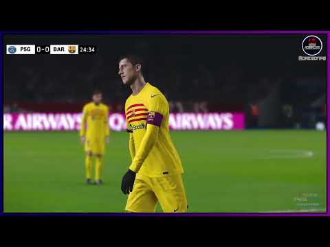 PSG X BARCELONA AO VIVO COM IMAGENS - JOGO DE HOJE  PES 2021 AO VIVO