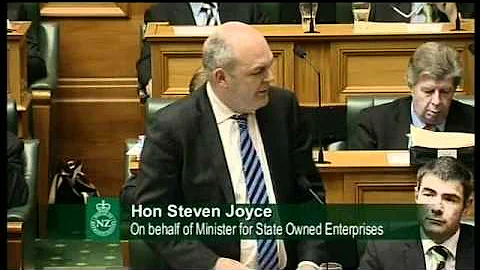 14.6.12 - Question 6: Hon Clayton Cosgrove to the Minister for State Owned Enterprises