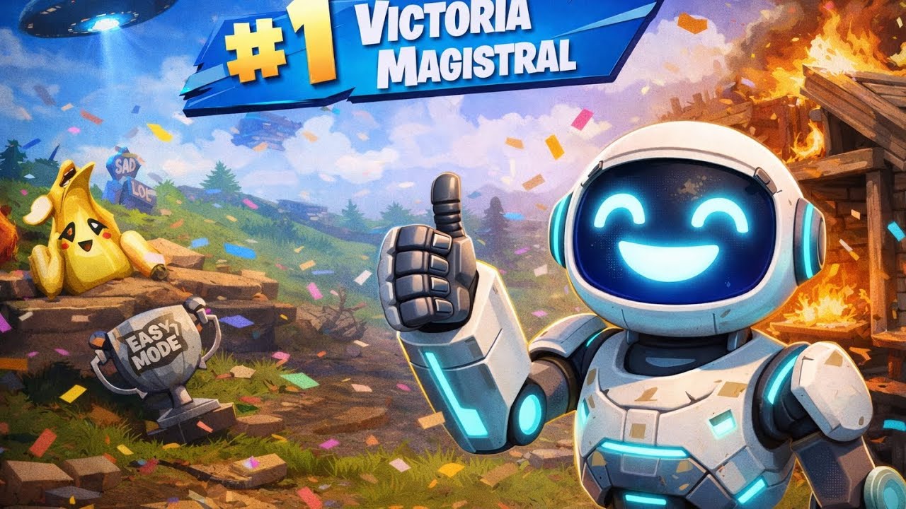 VICTORIA MAGISTRAL EN FORTNITE DE PS4  / quien te conoce 