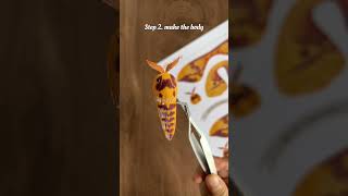 Crafting a Gorgeous Imperial Moth! #papercraft #moth #moths