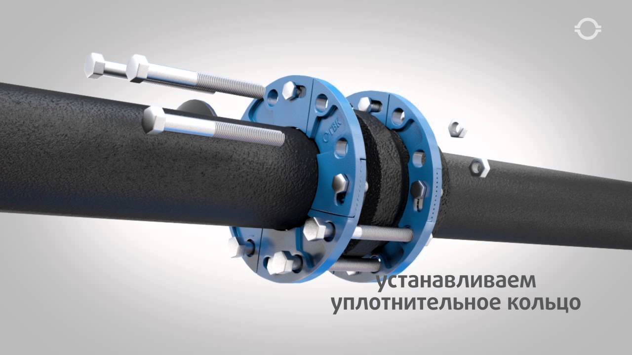 Монтаж пфрк на чугунные трубы - фото