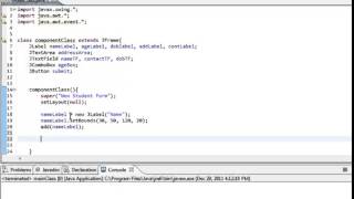 Information Learn Java in Hindi 53 a  Advanced Event Handling and Swing Update