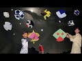 Kite flying in night🪁 || Kite fighting🔥 || Kite looting scenes😱 || Night kite game🥵 || Kite videos