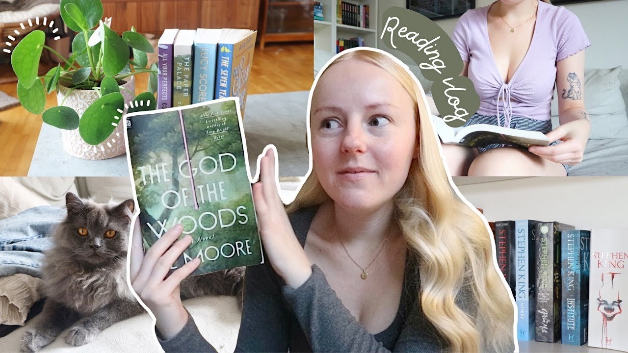 a vlog where I read and talk about books 📖🌳 - YouTube