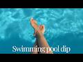 ASMR Feet Dipping in Swimming Pool | Summer Relaxation &amp; Water Sounds