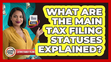 What Are The Main Tax Filing Statuses Explained?
