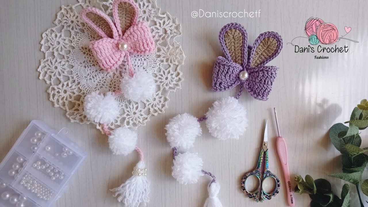 NUEVO 😱 accesorio para cabello a crochet| tendencia para niñas | teje y vende muchos