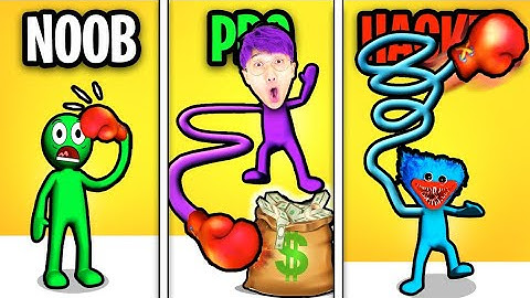 NOOB vs PRO vs HACKER In ROCKET PUNCH!? (ALL LEVELS!)