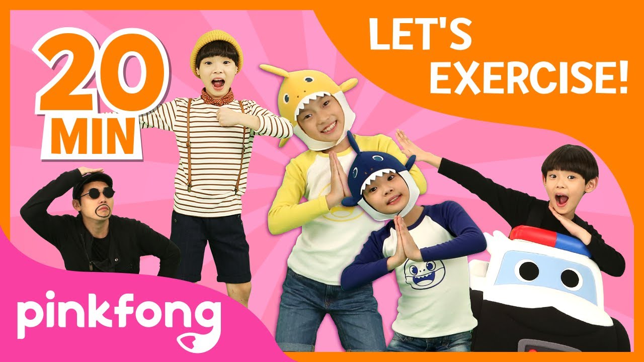 Let's Exercise! | Exercise Songs | +Compilation | Pinkfong Dance for Children