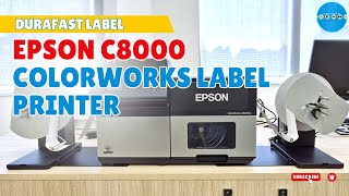 Label rewinder and label unwinder for EPSON C8000 ColorWorks Label Printer | DuraFast Label