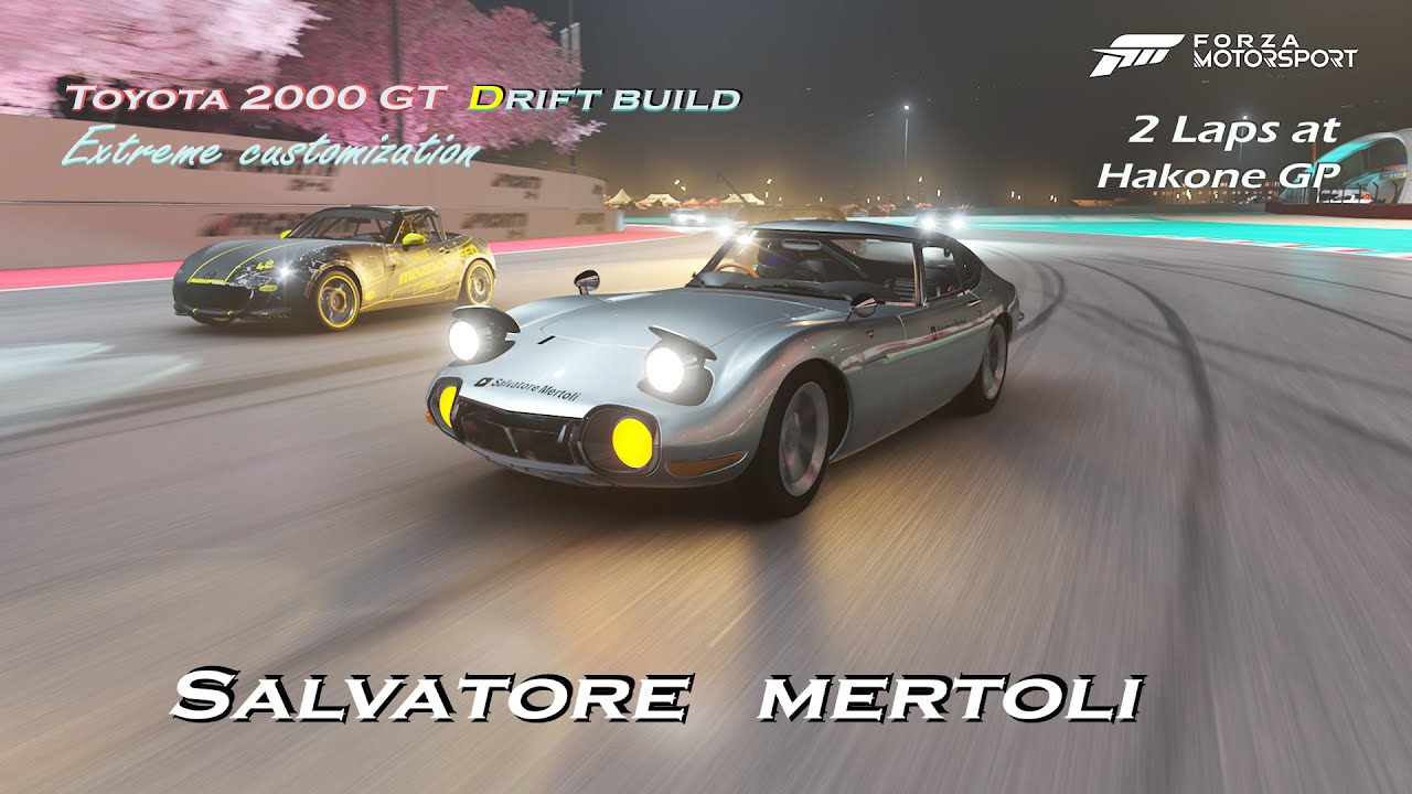DRIFT BUILD Toyota 2000GT'69 |2 Laps Hakone GP tuner setup ...