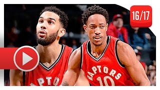 DeMar DeRozan \& Cory Joseph Full Highlights vs Nets (2017.01.17) - Career-High for Cory!