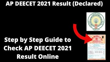 AP DEECET 2021 Result (Declared) - How to Check Officially AP DEECET 2021 Result Online Mode