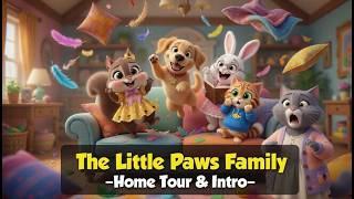 KiaSa Kids-The Little Paws Family🐾Home Tour & Intro✨| A Cute Family You’ll Love ❤️#kidsvideos