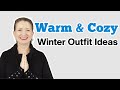 Warm &amp; Cozy Winter Holiday Outfit Ideas for ladies over 50!  Dream Pairs haul &amp; try on