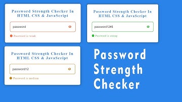 Password Strength Checker In HTML CSS & JavaScript | @Grapdroad