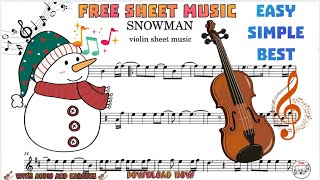 Sia - Snowman Violin Sheet Music