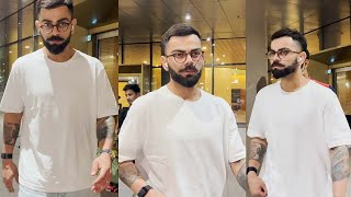 Virat Kohli Arrived Back In Mumbai Aftr Match Snapped On Airport