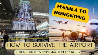 MLA-HK for 1st TIME TRAVELERS🇵🇭🇭🇰NAIA T3 \& HKIA T1 plus Tips, Tricks \& Immigration Updates