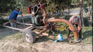 how to Setup Kisan Ka Pump Machine Started l Jamin Se Pani Nikalne Ka Tarika l Diesel Engine Pump