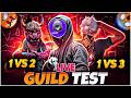 🔴 LIVE : GIULD TEST 4 vs 4 || 1 vs 1 \\ 🔥ESPORTS || GIVEWAY #booyah #giveaway  #freefire #live