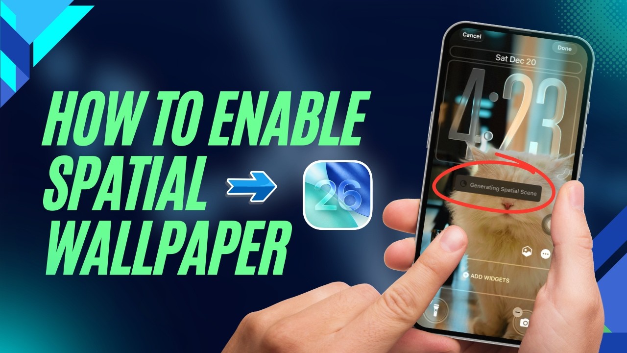 How to Enable Spatial Wallpaper on iPhone iOS 26 📱 Activate 3D Depth ...