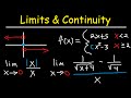 One Sided Limits, Graphs, Continuity, Infinity, Absolute Value, Squeeze Thereom - Calculus Review