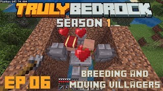 Truly Bedrock S1 E6: Villager breeder shenanigans, and moving villagers is so much fun...