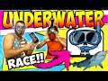 RACING MY SON IN SNORKEL GEAR for THE NEW EMOTE! INSANE CHALLENGE!