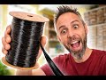 Pearlized Black Raffia Craft Ribbon