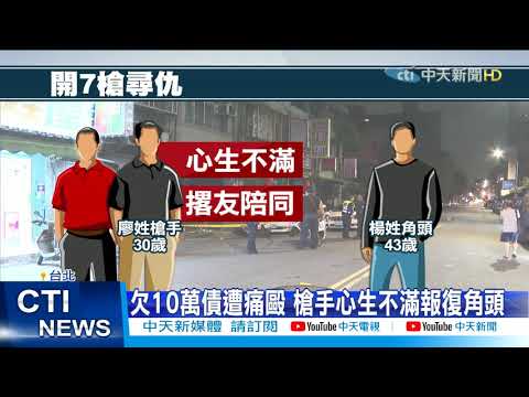 【每日必看】為了10萬債務! 小弟埋伏狙擊角頭 連轟7槍 @中天新聞CtiNews 20210404