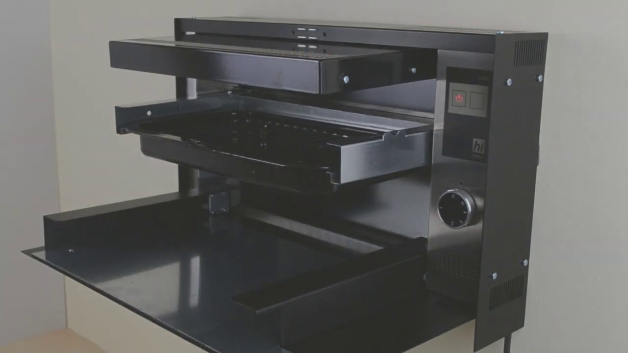 Foldaway salamander eye level grill