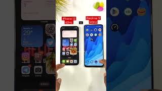 iPhone 12 60Hz vs Realme 9 90Hz Test in SlowMotion shorts iphone12 realme9