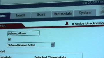 Honeywell WebStat Setting up Alarms