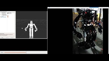 Virtual and real robot synchronization (Upper body only)