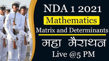 MATRIX AND DETERMINANTS CONCEPT FOR NDA 1 2021 Part-1 |  @DefenceWale ​