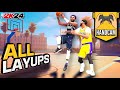 NBA 2K24 LAYUPS TUTORIAL w/ HANDCAM - How to SCOOP, EUROSTEP, HOPSTEP, SPIN, JELLY, REVERSE & More !