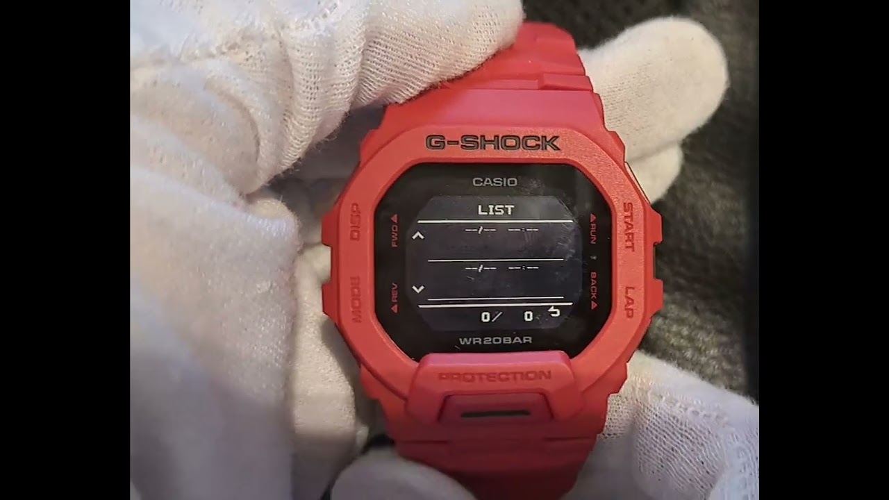 How to set up GBD-200RD Casio G-shock watch? - YouTube
