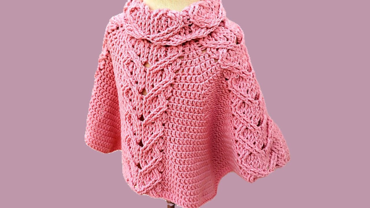 🌿 Descubre Como Hacer El Poncho De Moda Para Todas Las Tallas