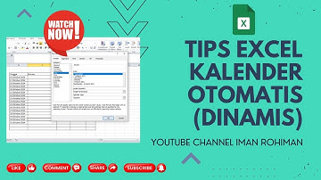 Tips Excel membuat kalender dinamis #excel #microsoft