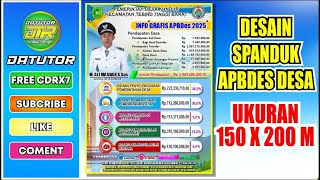 SPANDUK APBDES DESA TERBARU CDR