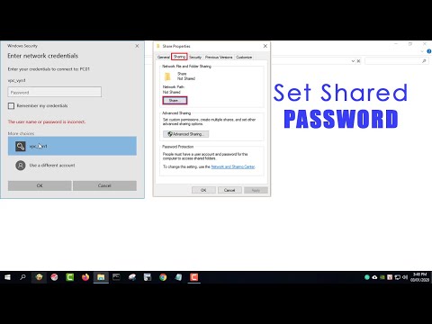 Windows 10 : Set Shared Folder password | NETVN