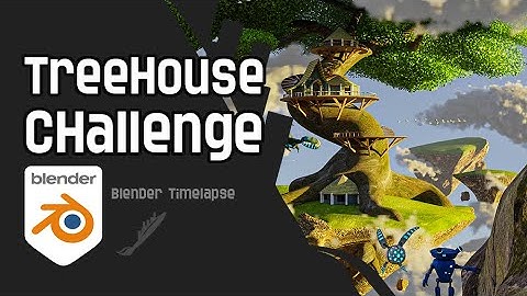 Treehouse | CG Boost challenge | Blender Time-lapse