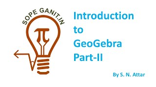 Introduction of GeoGebra part-II