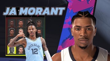 2K25 JA MORANT FACE CREATION