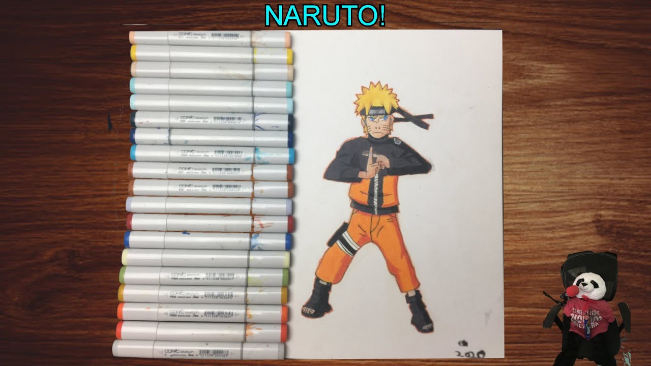 How to draw NARUTO (full body) step by step, EASY 