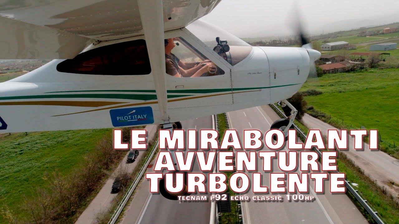 VDS - Pasquetta in turbolenza severa con Tecnam P92 Echo 100hp