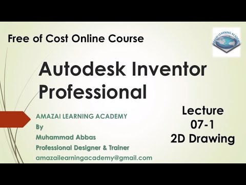Autodesk Inventor Professional Lecture 07 -1 @amazailearningacademy6782